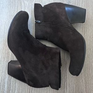 Coclico Dore Booties| Dark‎ Chocolate Brown Suede|Made in Spain| Sz 40/7